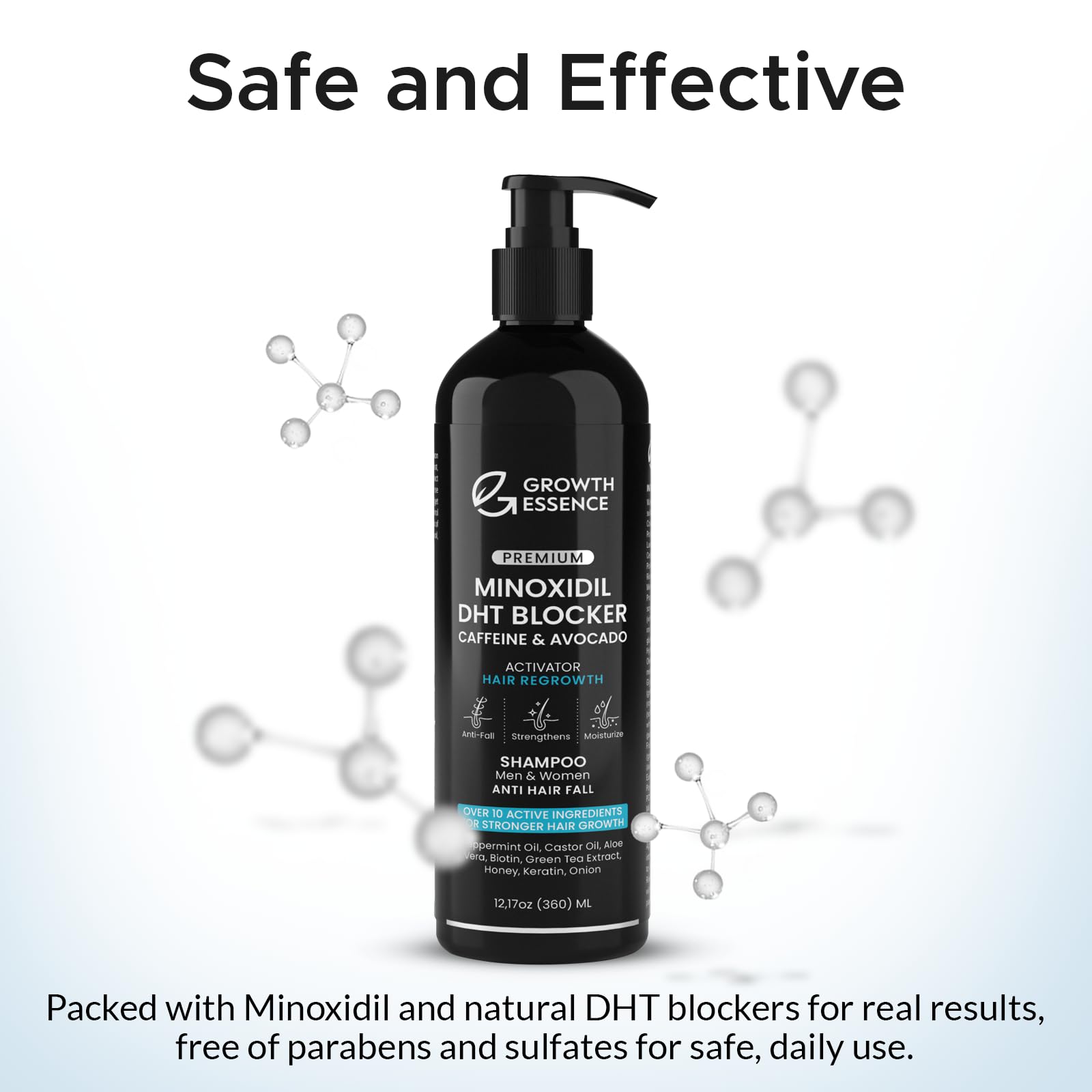 Growth Essence aceite de ricino y cebolla para fortalecimiento capilar