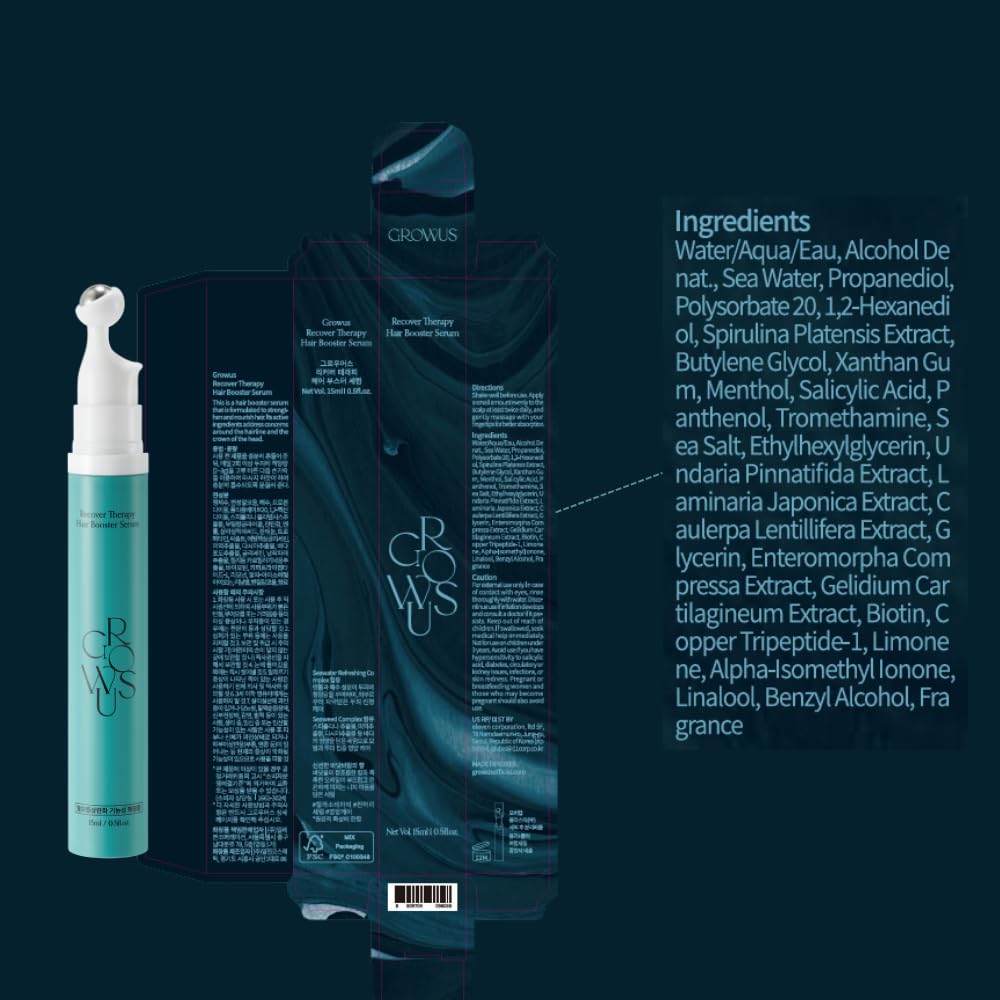 GROWUS Recover Serum: rutina diaria de cuidado capilar recomendada