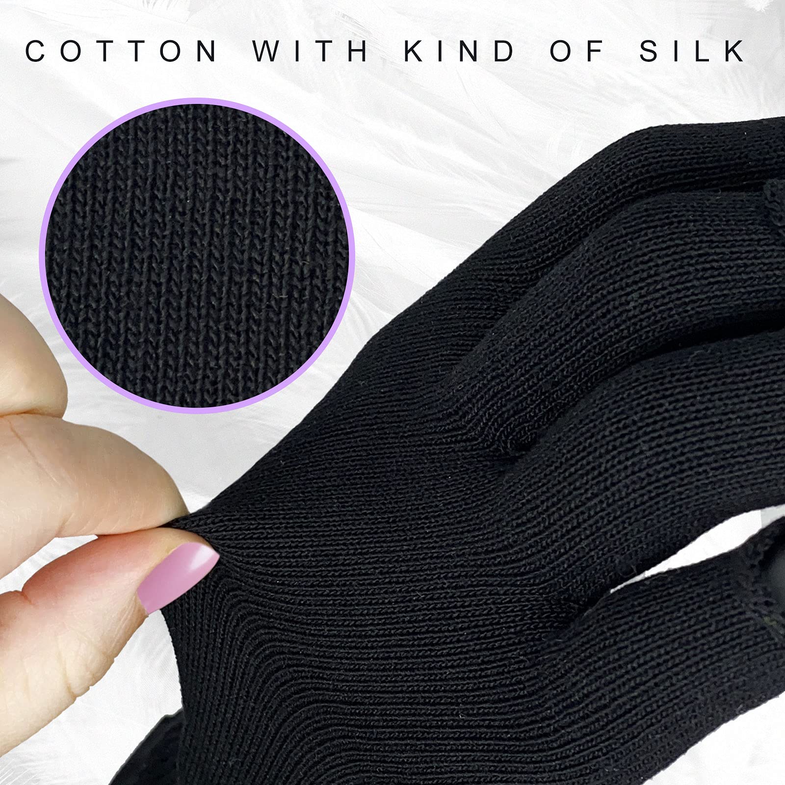 Protección de prendas y ropa de crema con guantes GSAFEME en casa.