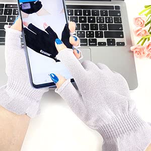 Guantes GSAFEME morados, estilo y cuidado para la piel.