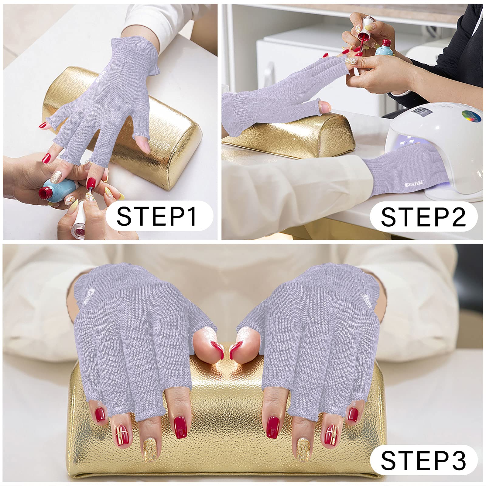 Guantes GSAFEME suaves para manos tras dormir, sensación duradera.