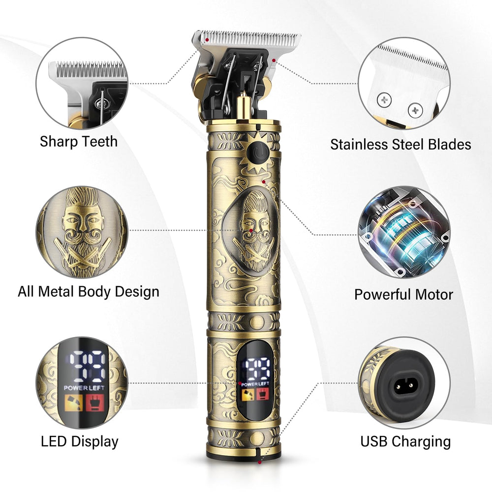 GSKY cortapelos recargable USB con indicador de batería.