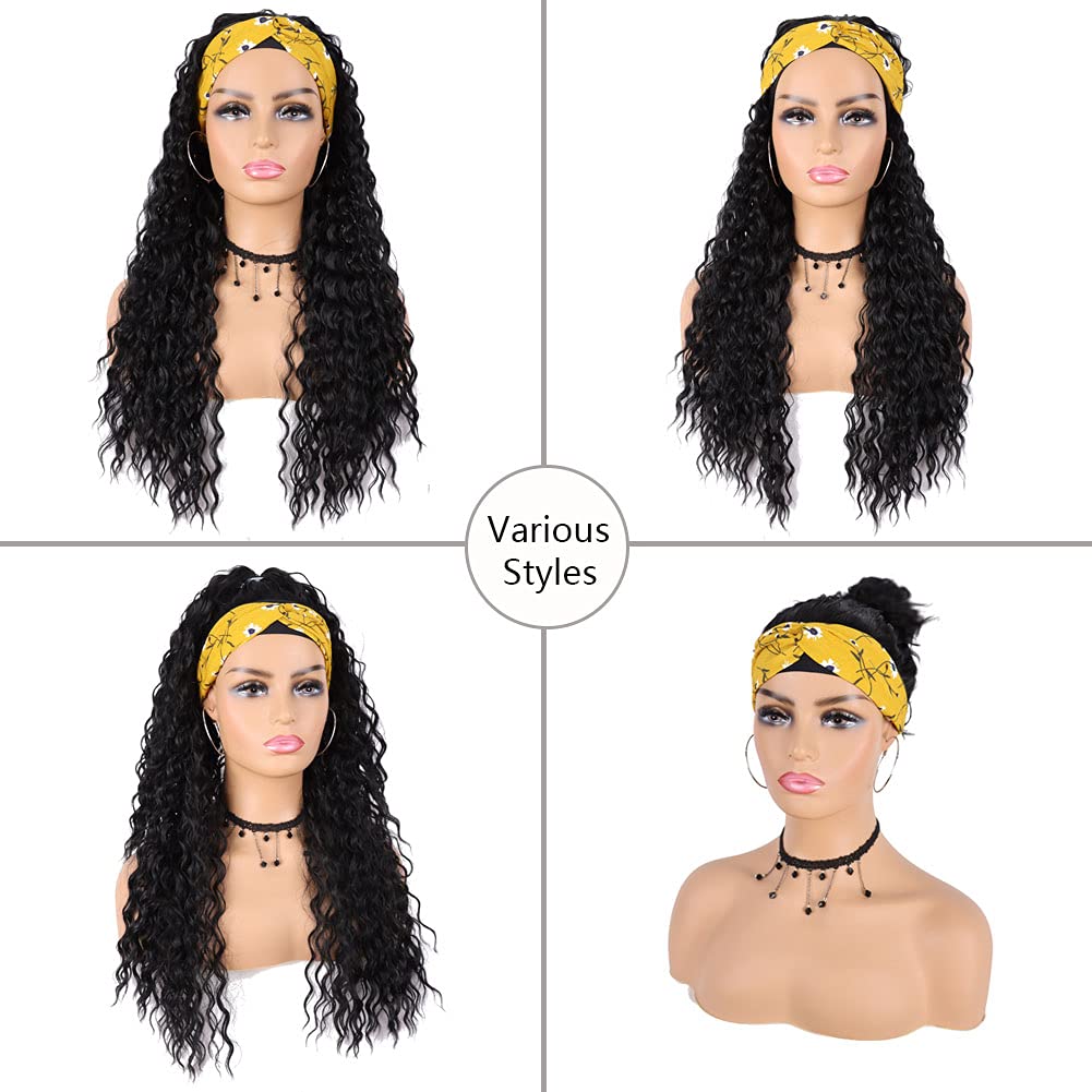 Paquete incluye diadema, cap de peluca y aretes