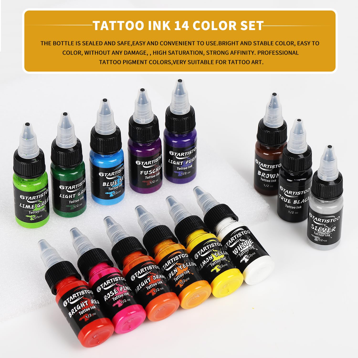 GTARTISTOO empaque discreto y elegante, ideal como regalo para artistas del tatuaje.
