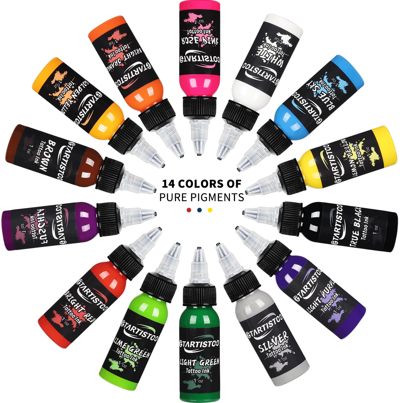 GTARTISTOO encre tatouage hypoallergénique pour peaux sensibles