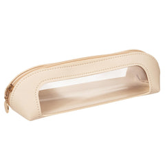 Gthiely bolsa maquillaje transparente de doble cara, facilita ver y tomar brochas al instante.