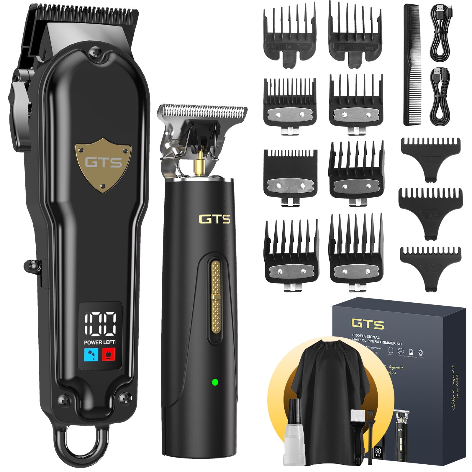 Cortapelos GTS PRO para hombres, enfoque frontal para acabado suave
