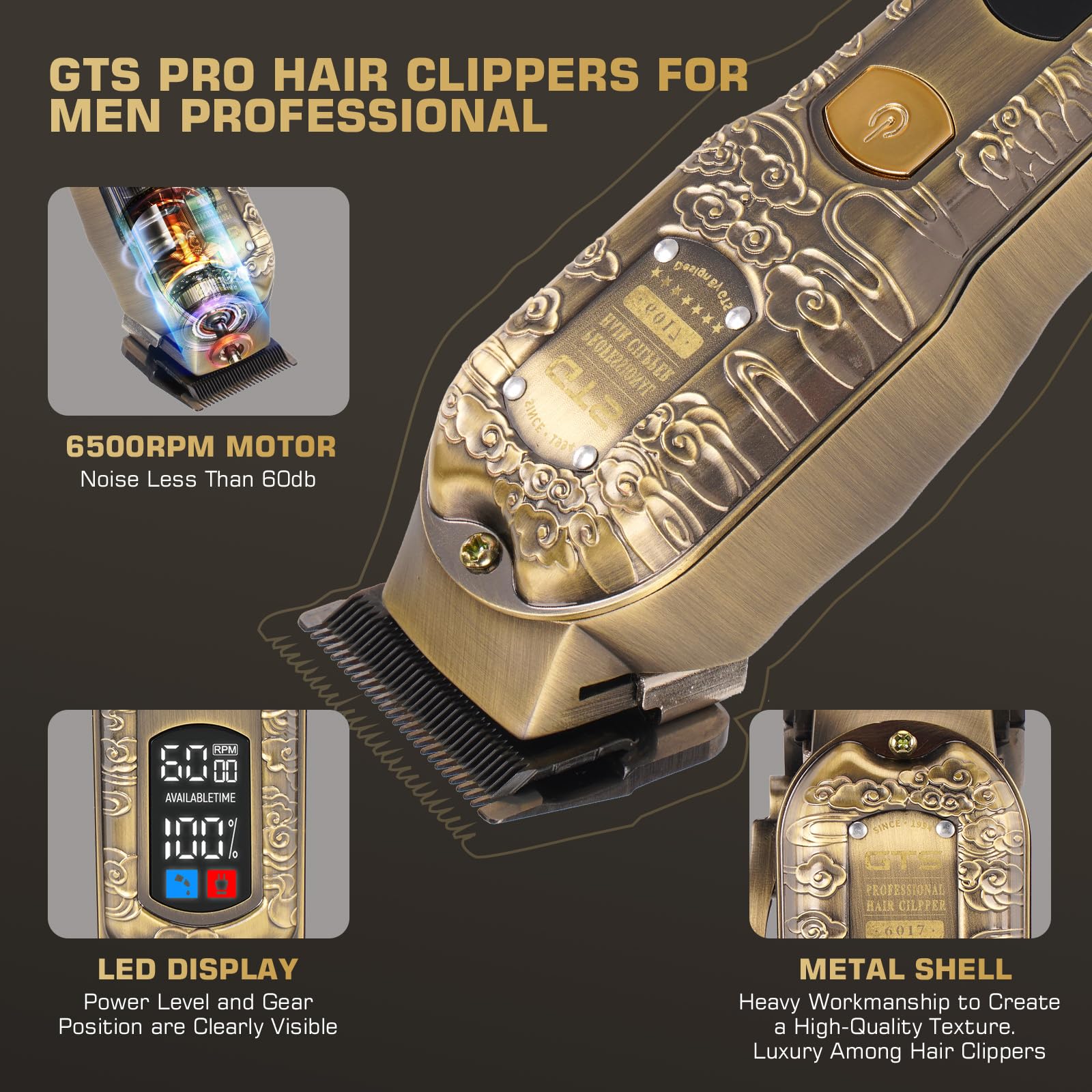 Diseño de cuerpo metálico de GTS PRO para mayor durabilidad