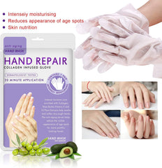 Guantes mascarilla Lavanda para manos: exfoliación suave que elimina células muertas.