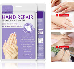 Guantes mascarilla Lavanda para manos: reparación de la sequedad sin enjuague.