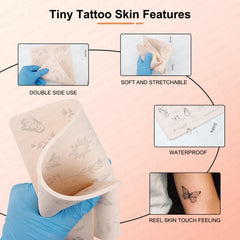 Guapa: líneas finas, guía de trazos para tatuaje en 3 mm.
