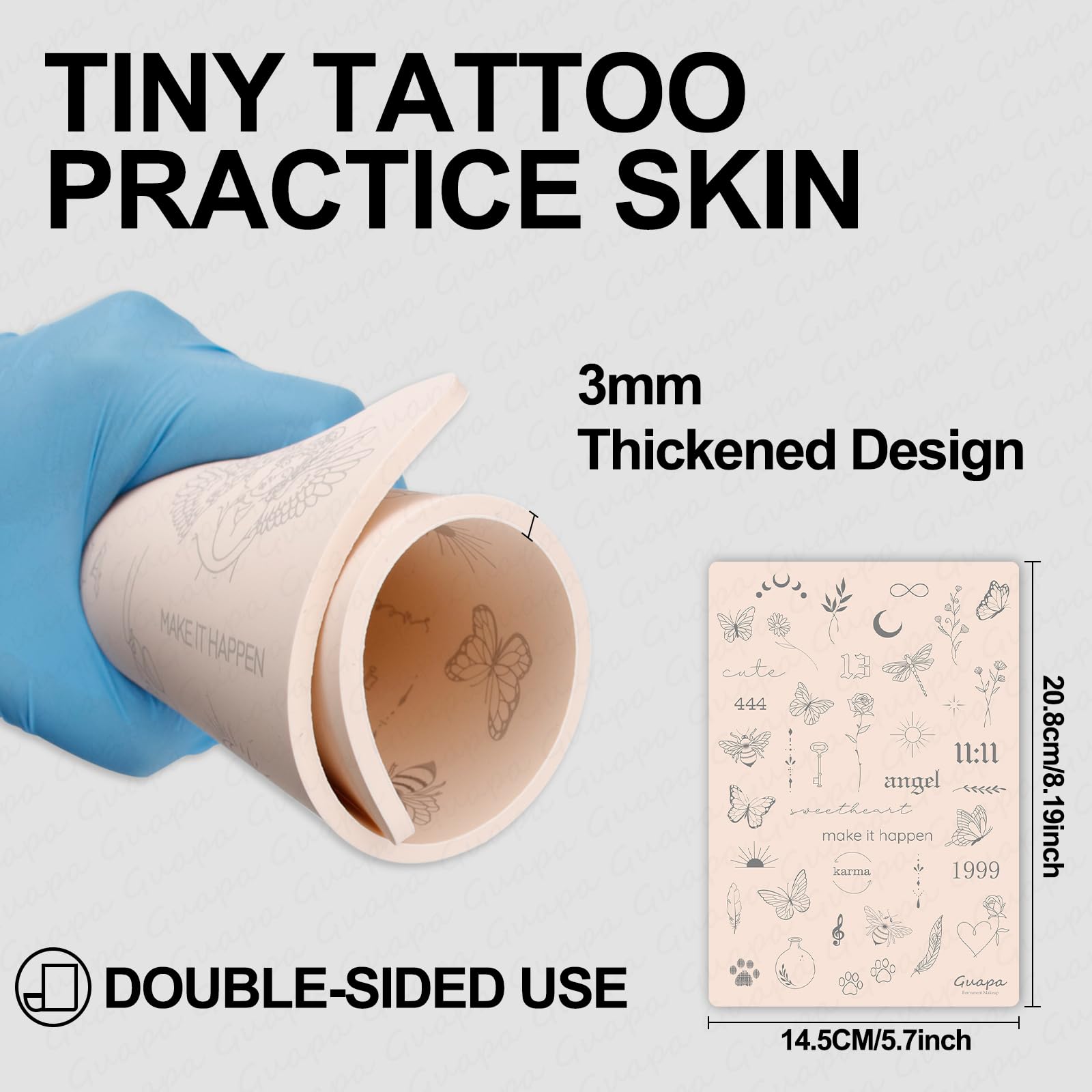 Guapa: textura realista que simula piel para entrenamiento de tatuaje.