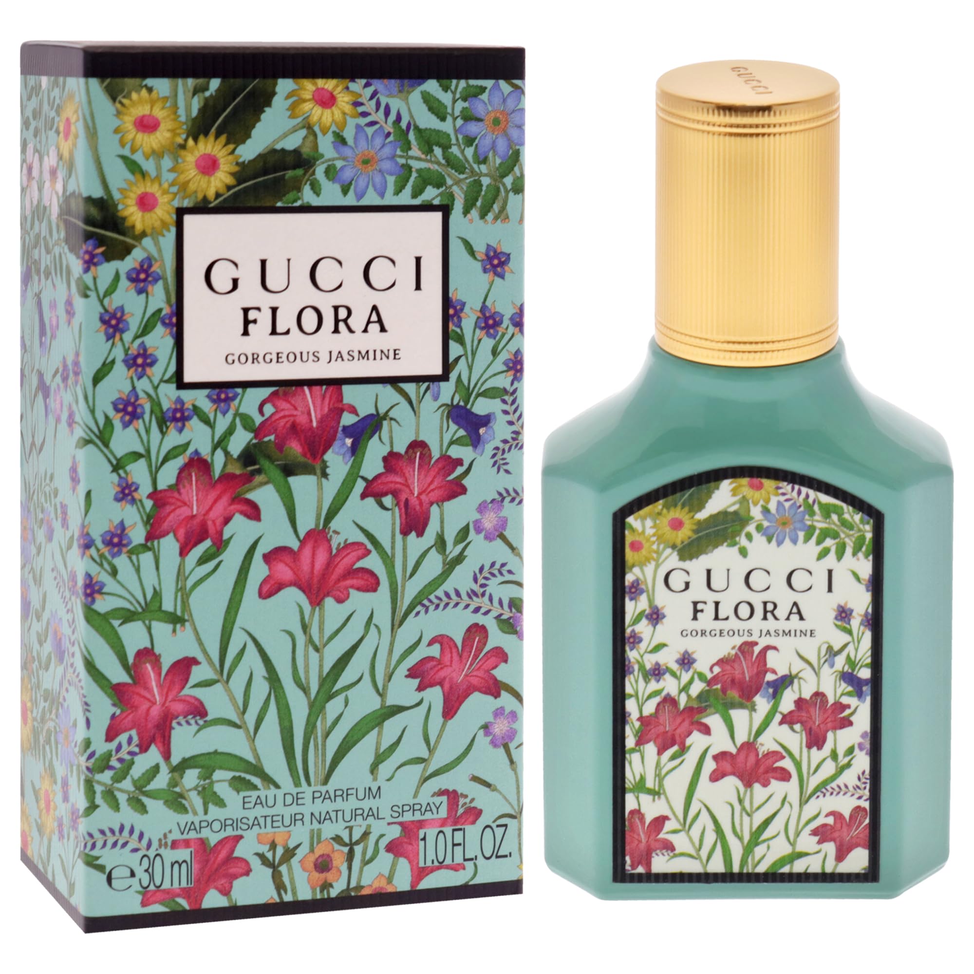 Gucci Flora Gorgeous Jasmine, aplicación en pulso, aroma suave y duradero.