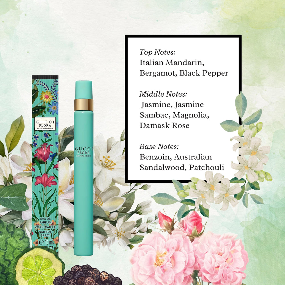 Gucci Flora Gorgeous Jasmine atomizador, aplicación suave y precisa.