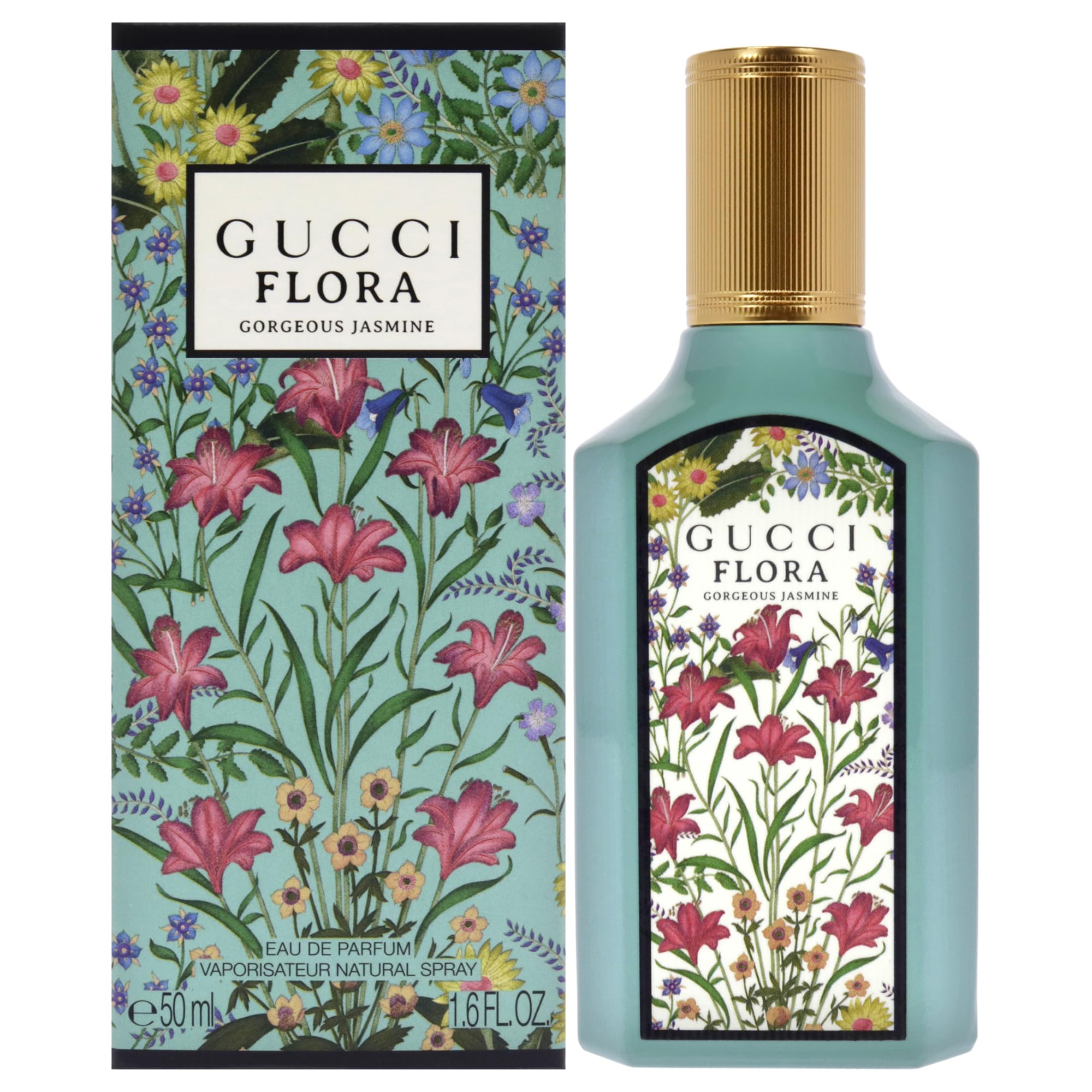 Gucci Flora Gorgeous Jasmine: botella elegante para uso diario.