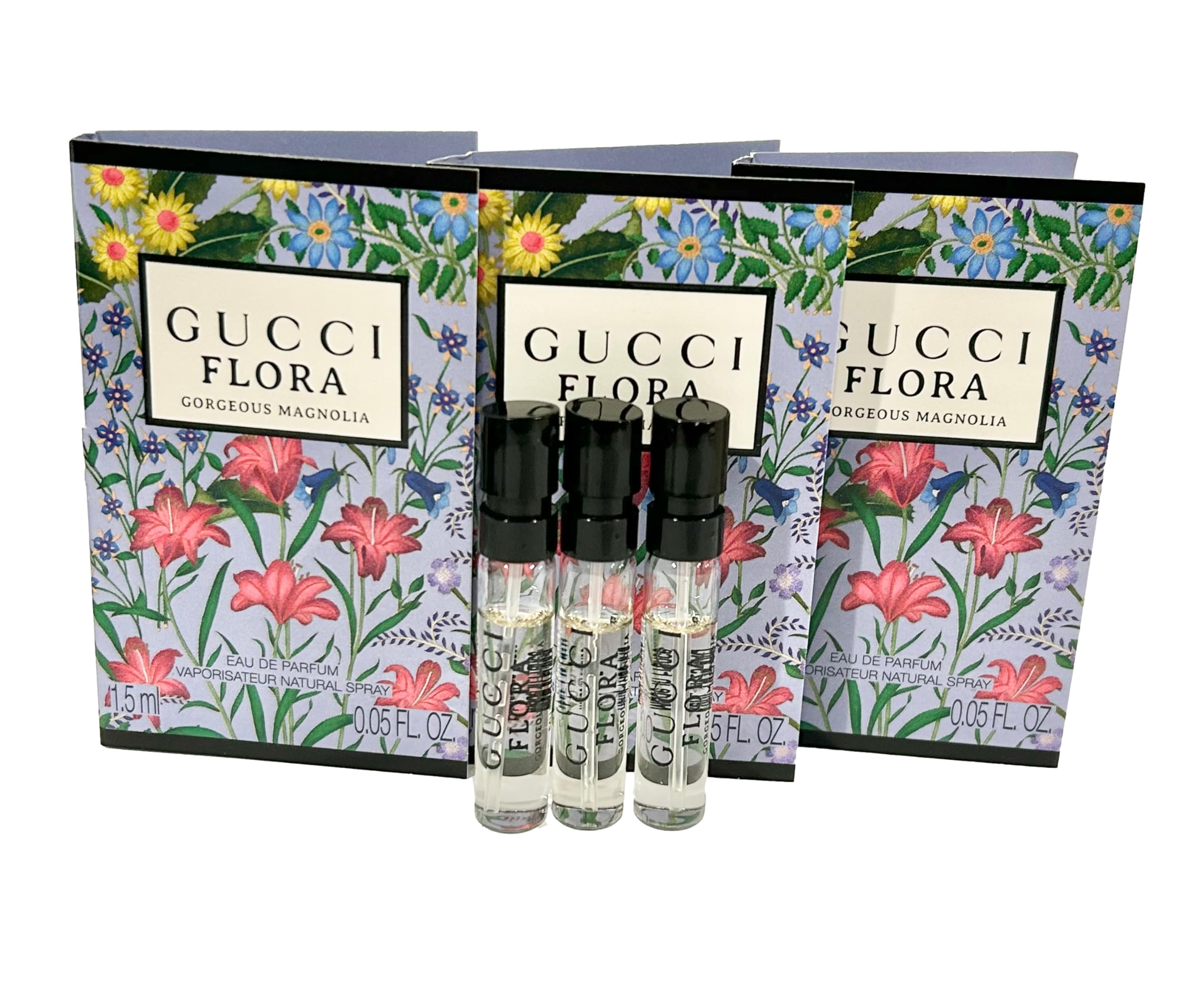 Gucci Flora Gorgeous Magnolia: muestra de viaje 1,5 ml para llevar