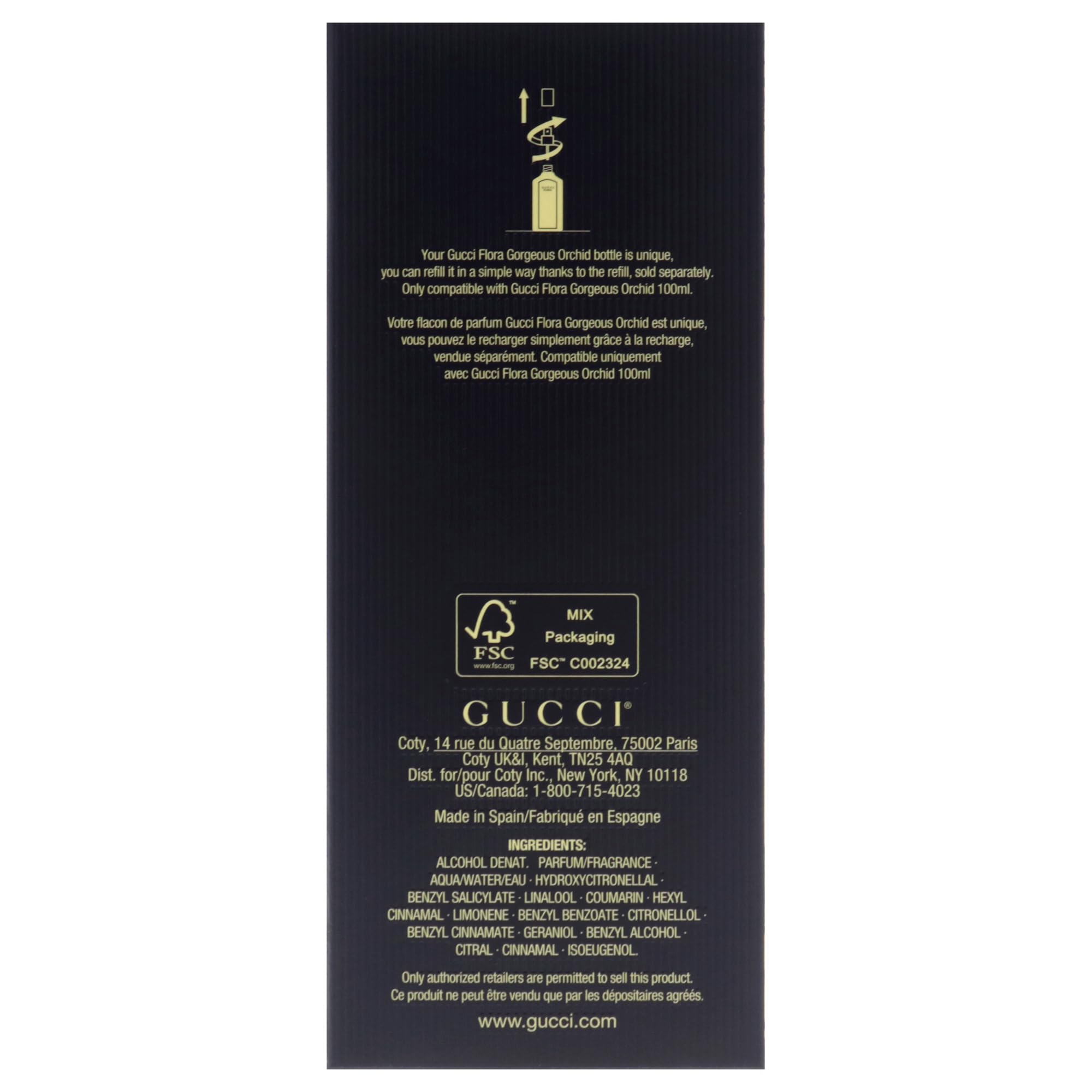 Gucci Flora Gorgeous Orchid detalle de la botella que transmite sofisticación