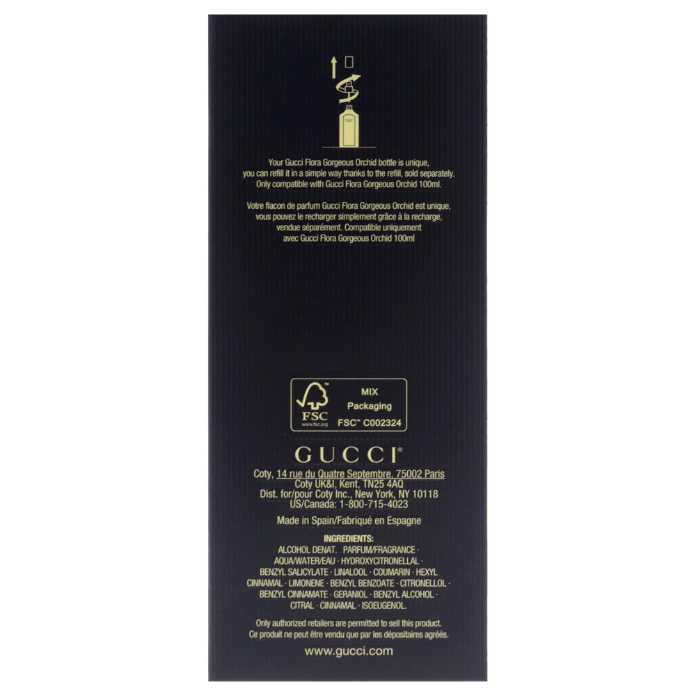 Gucci Flora Gorgeous Orchid detalle de la botella que transmite sofisticación