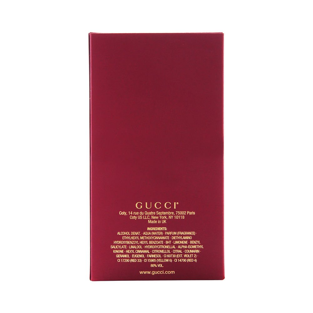 Gucci Guilty Absolute Pour Femme, detalle de etiqueta y botella, ideal para ocasiones especiales.