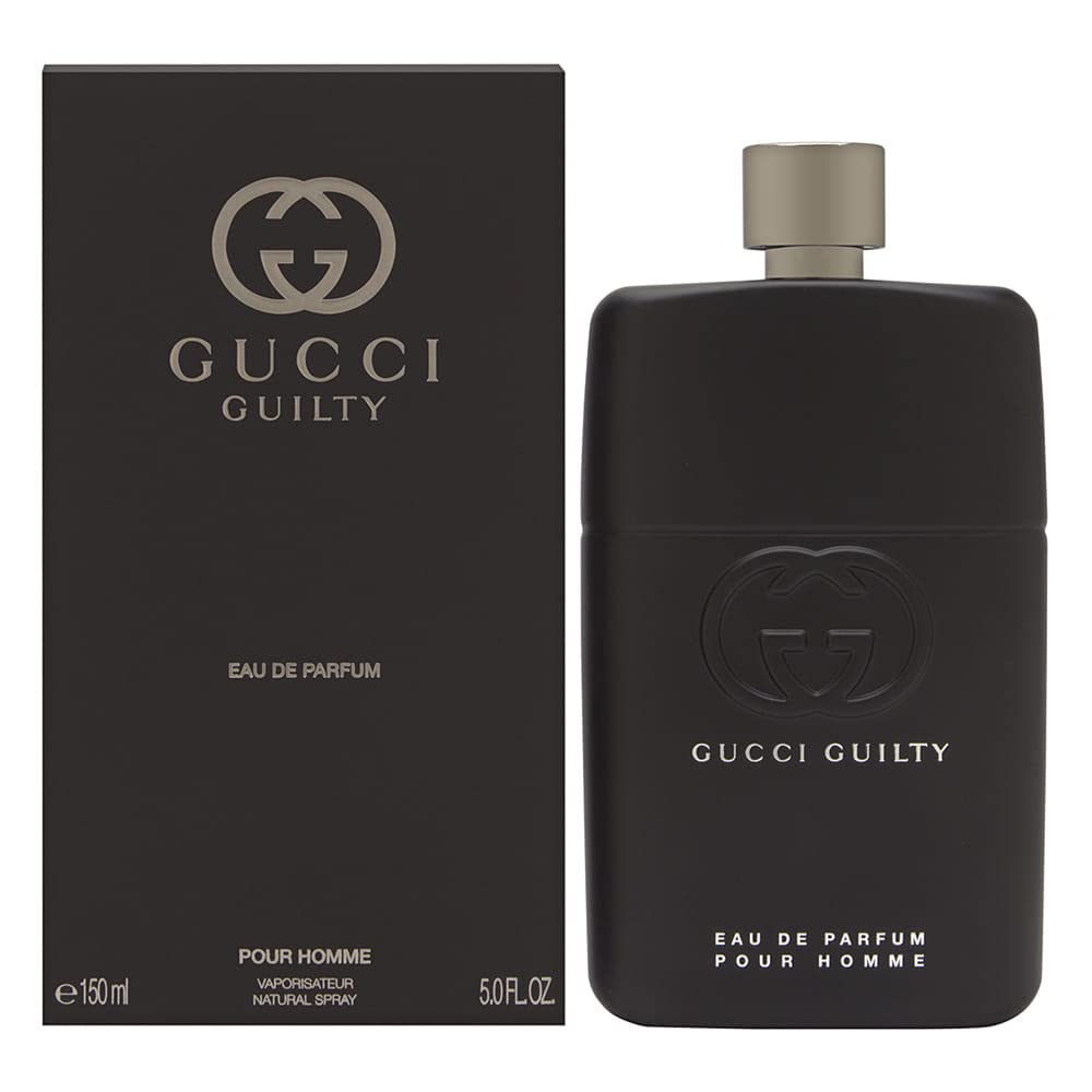 Gucci Guilty: botella frontal, aroma masculino duradero para uso diario