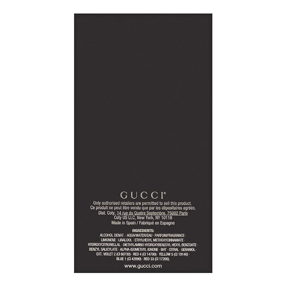 Gucci Guilty para hombres, empaque frontal, lujo para ocasiones casuales.