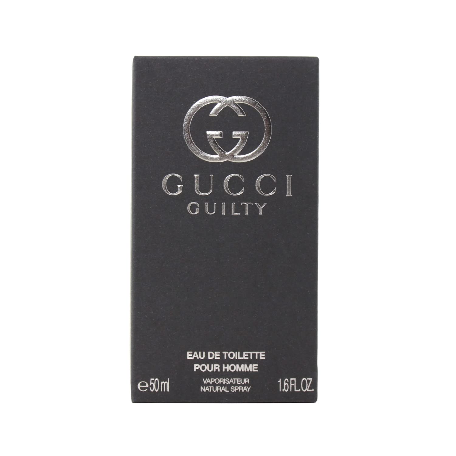 Gucci Guilty para hombre, frasco detalle, aroma sofisticado para uso diario.