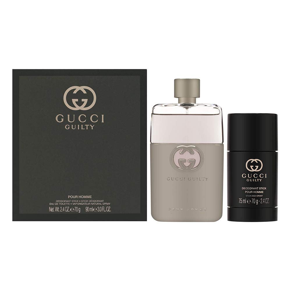 Gucci Guilty para hombres EDT, botella de 3 oz, aroma elegante para uso diario.