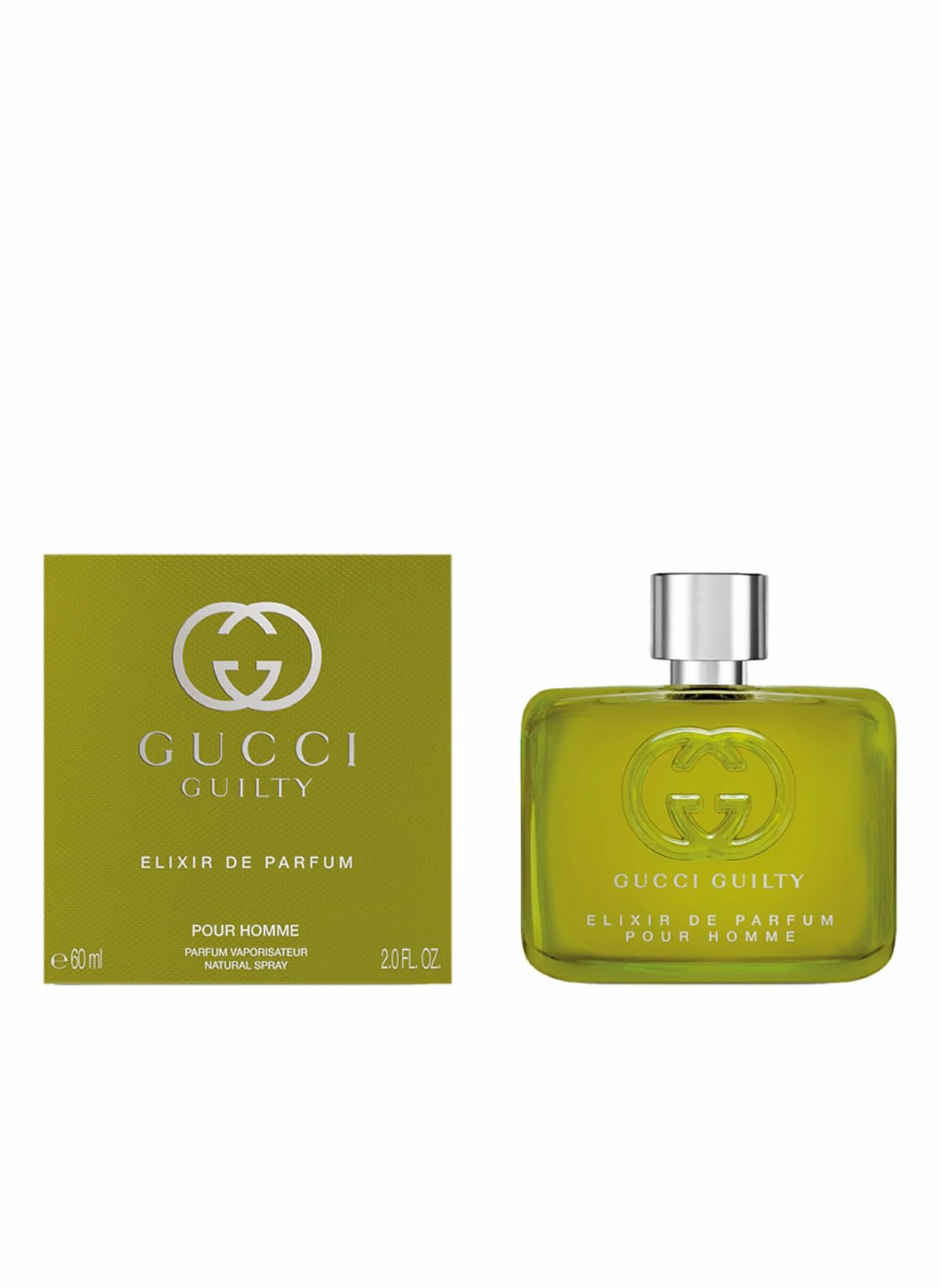 Gucci Guilty para Hombres: frasco elegante, perfecto para salidas nocturnas.