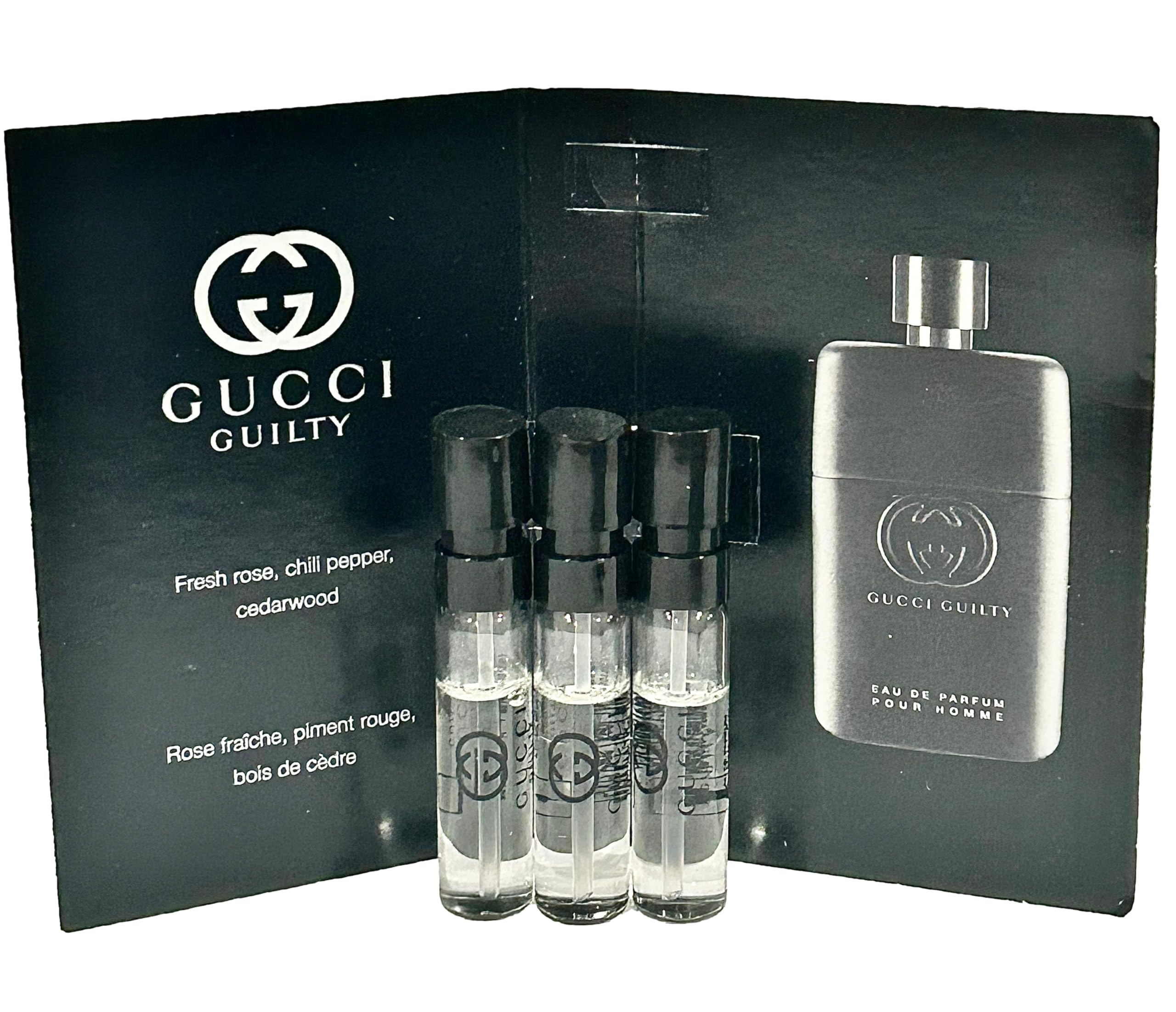 Gucci Guilty set de 3 muestras para descubrir la fragancia en casa o en viaje