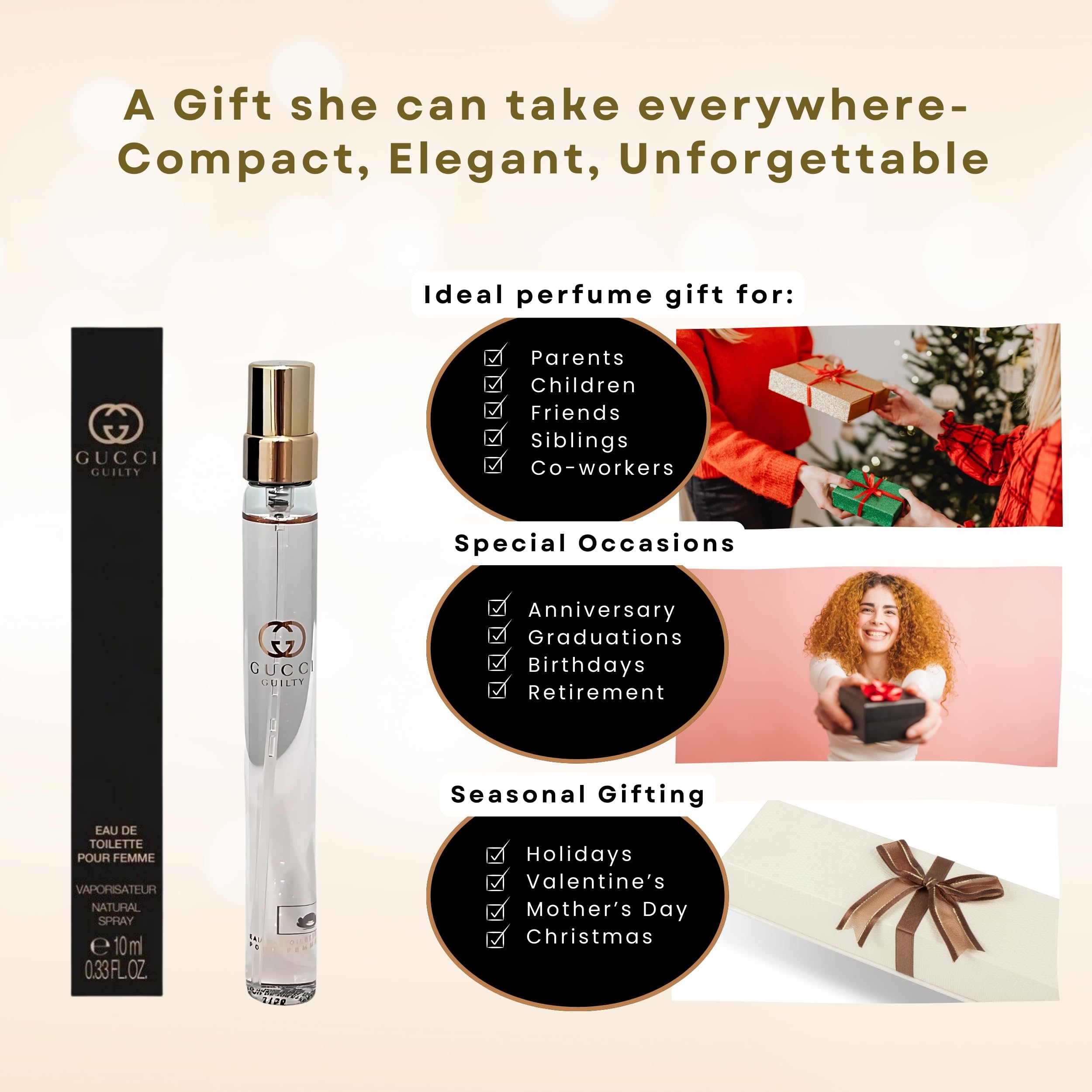 Gucci Guilty Pour Femme, spray de viaje para una frescura constante en movimiento.