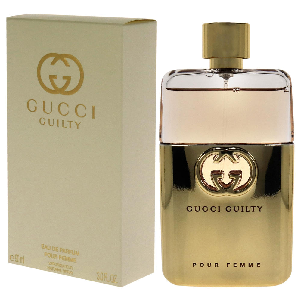 Gucci Guilty Pour Femme, uso diario con aroma distintivo y proyección.