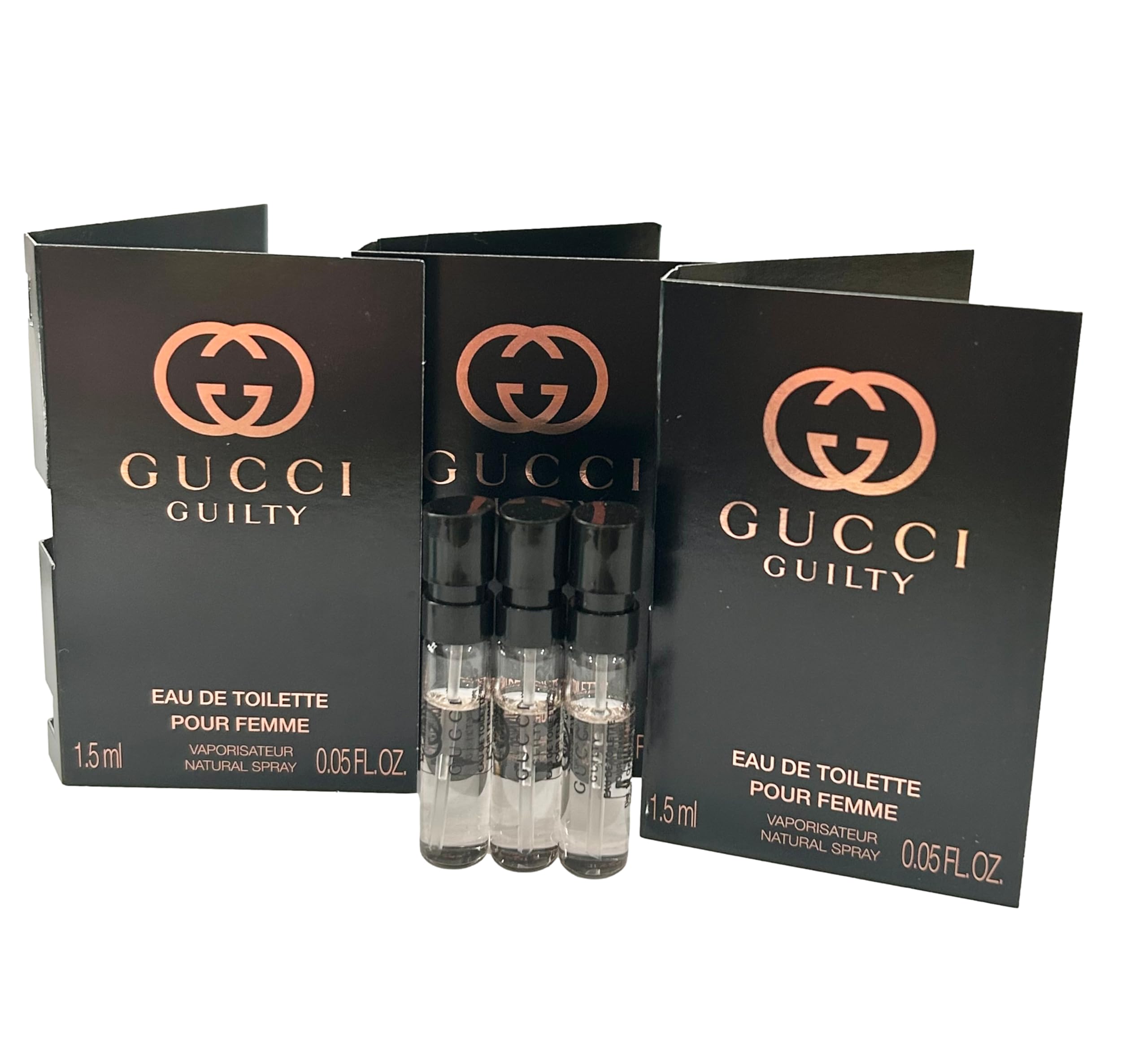 Gucci Guilty mini bottle for women, travel-friendly EDT sample set on the go