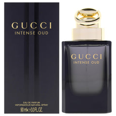 Gucci Intense Oud, botella de 87 ml, duración prolongada para el día a día.
