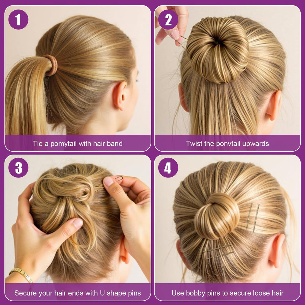 GudeKeen piezas antideslizantes para cabello suave y seguro.
