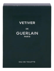 Guerlain Vetiver, botella detalle, notas terrosas y vetiver que perduran todo el día.