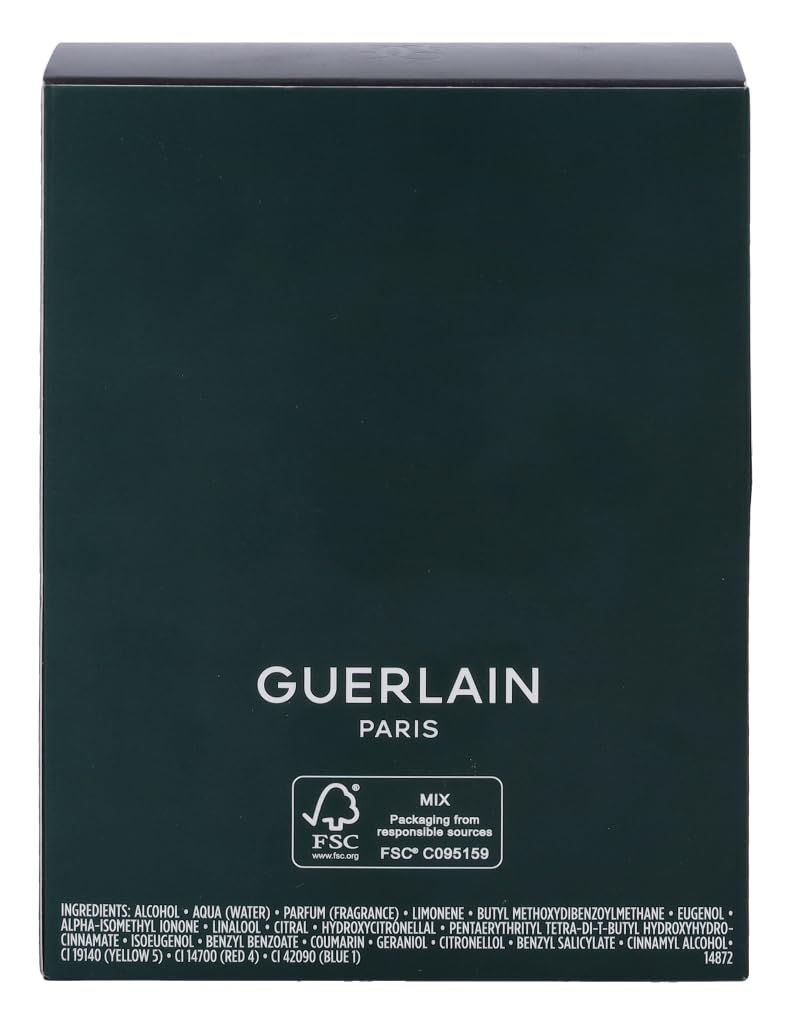 Guerlain Vetiver, caja de presentación, regalo sofisticado para ocasiones especiales.