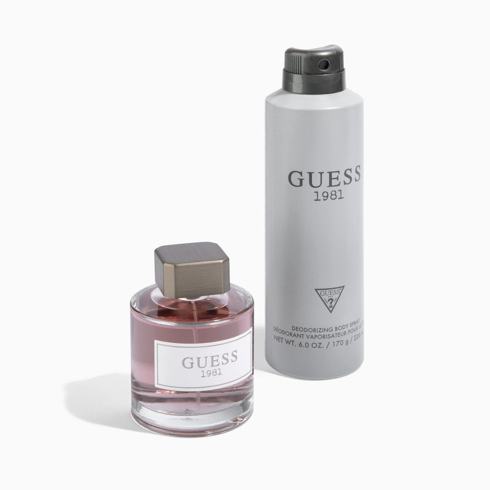 GUESS Guess 1981: empaque premium que inspira confianza diaria.