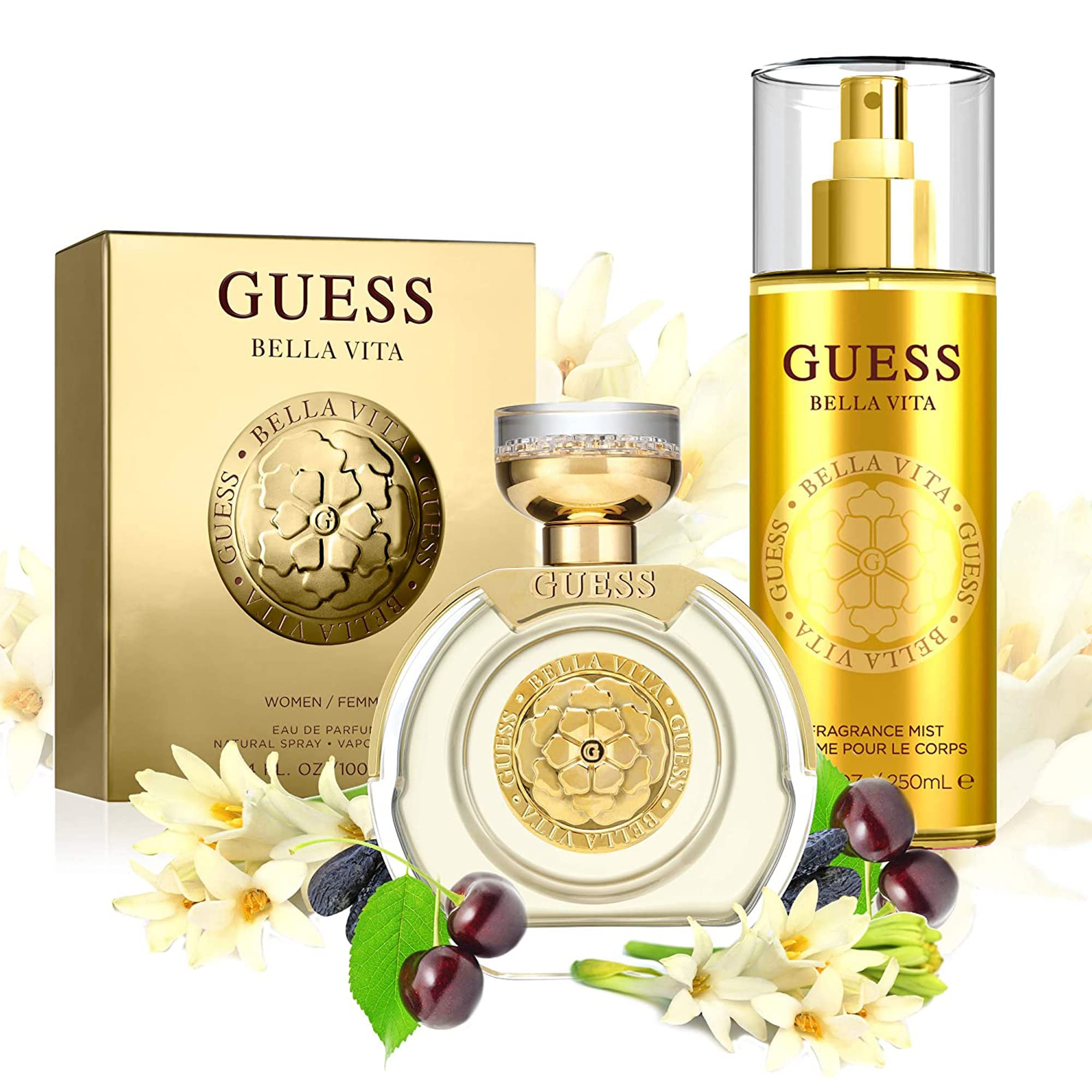 GUESS Bella Vita, etiqueta de fragancia como símbolo de estilo.
