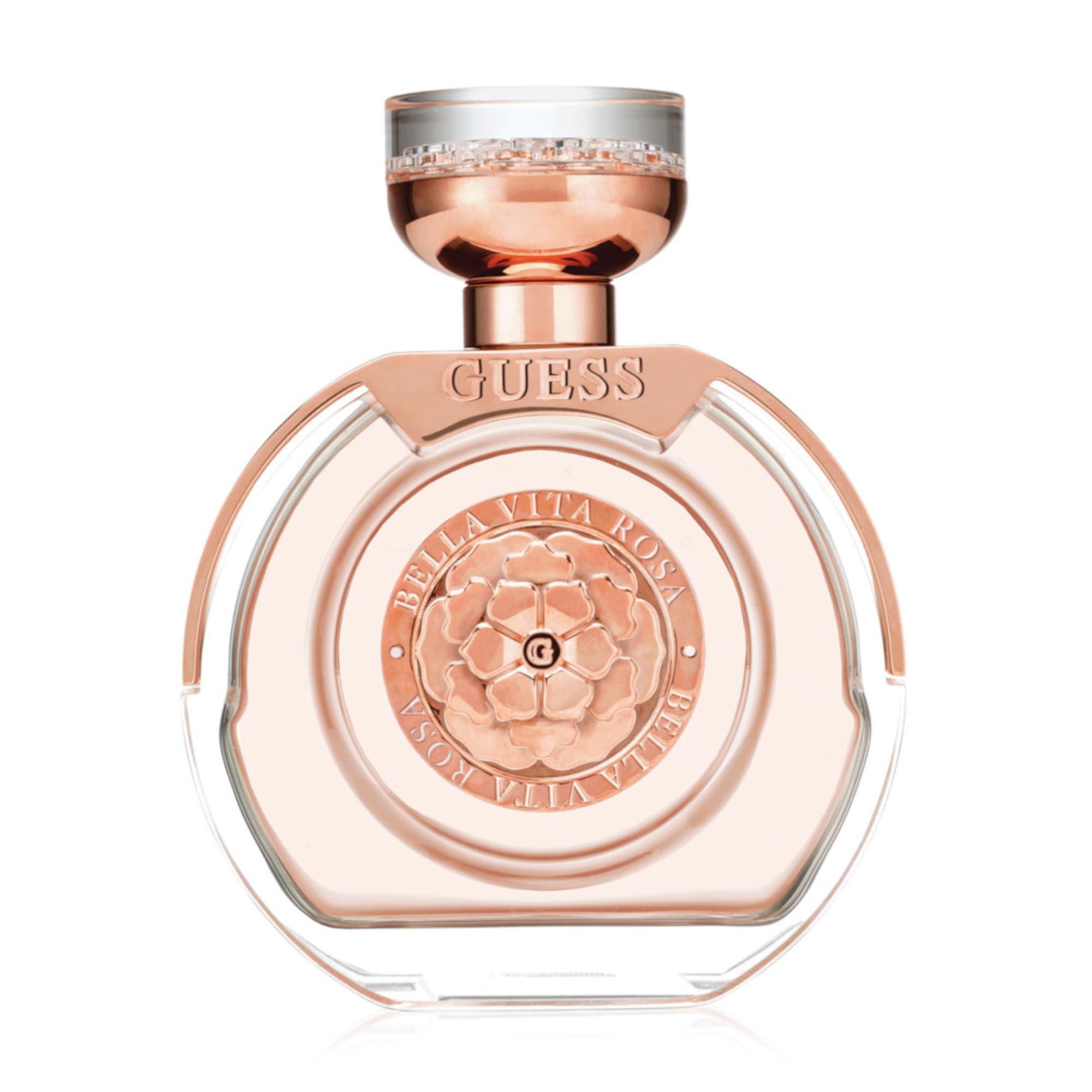 GUESS Bella Vita Rosa: envase elegante para coleccionistas y perfumería.