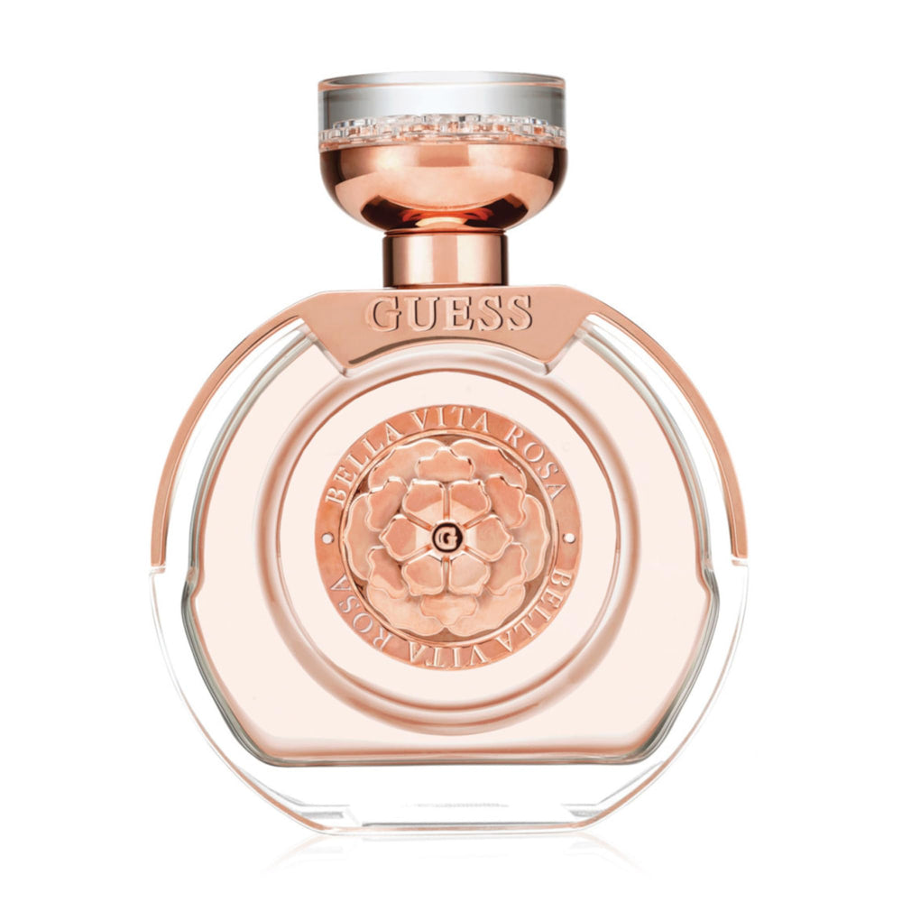 GUESS Bella Vita Rosa: envase elegante para coleccionistas y perfumería.