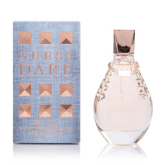 GUESS Dare: frasco visto de frente, aroma floral suave para ocasiones especiales.