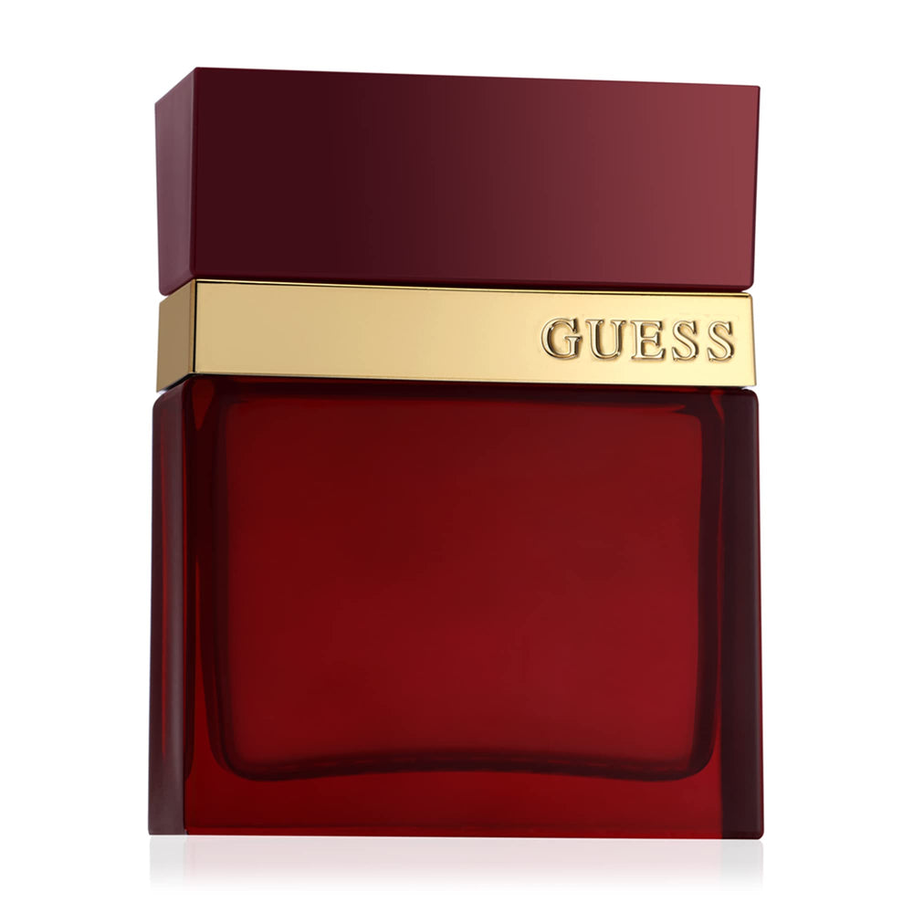GUESS Seductivo Rojo para hombre, etiqueta detalle, captura la esencia oriental picante.