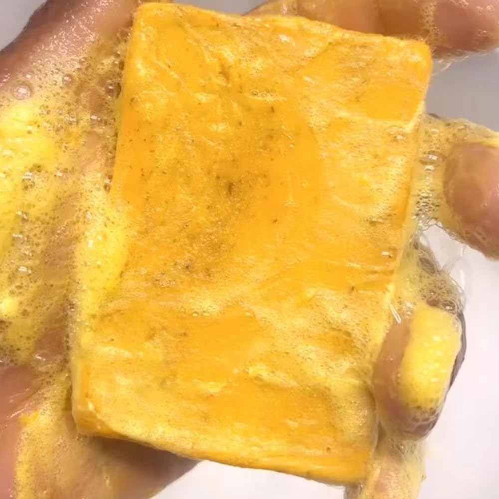 Guluxly Lemon Soap with shea butter for lasting moisture