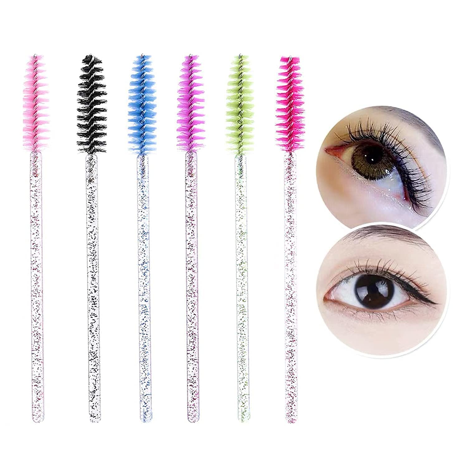 Puntas nylon flexibles GUMIKE, cepillos versátiles para pestañas y cejas.