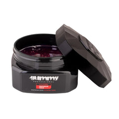 Gummy gel profesional para cabello: fijación fuerte para peinados lisos y definidos.