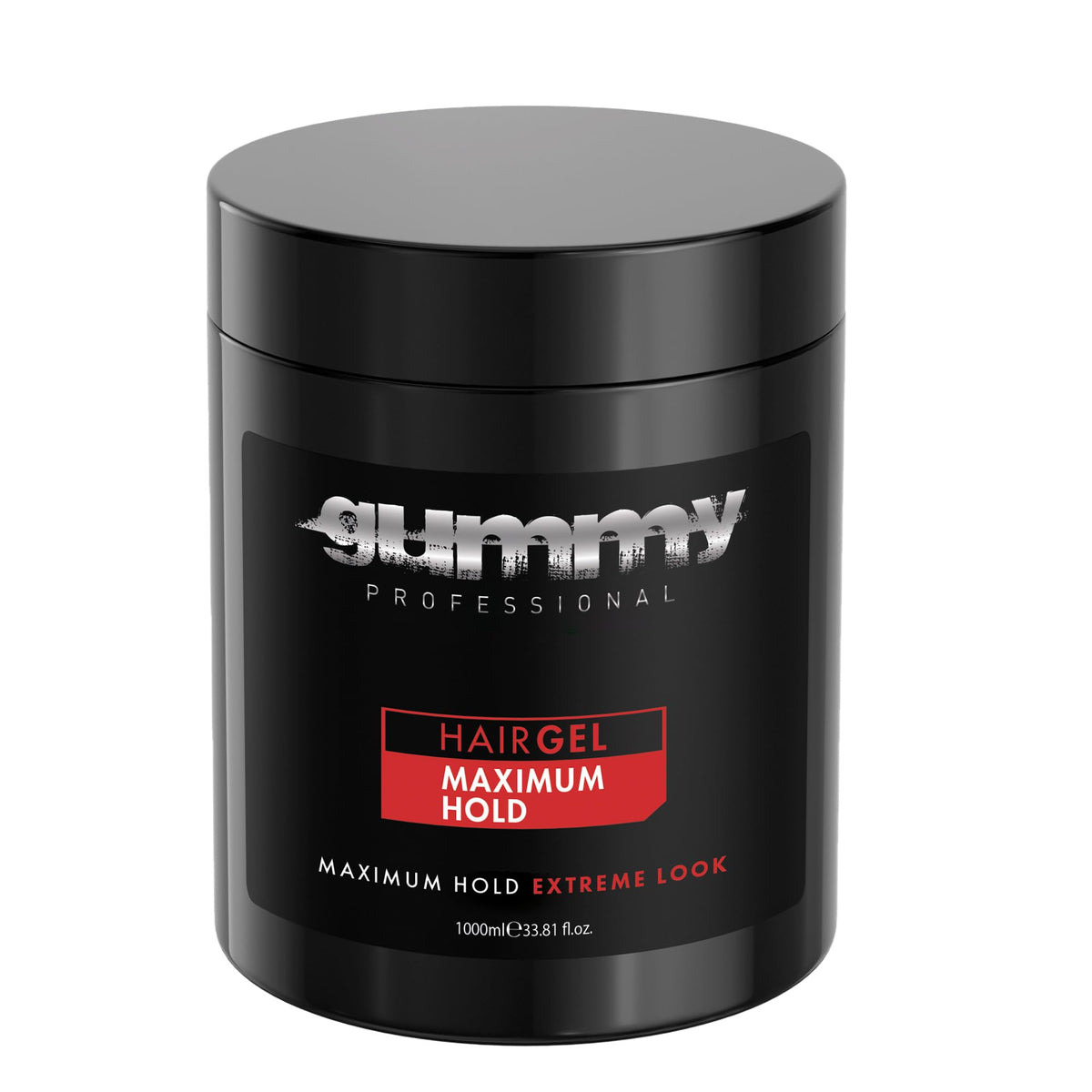 Gummy Profesional: botella transparente de 1000 ml para fijado claro y duradero.