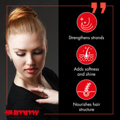 Gummy Profesional: fijación extrema para peinados lisos sin esfuerzo.