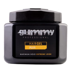 Gummy Professional Plus Gel en bote de 700 ml, fijación intensa para peinados duraderos.