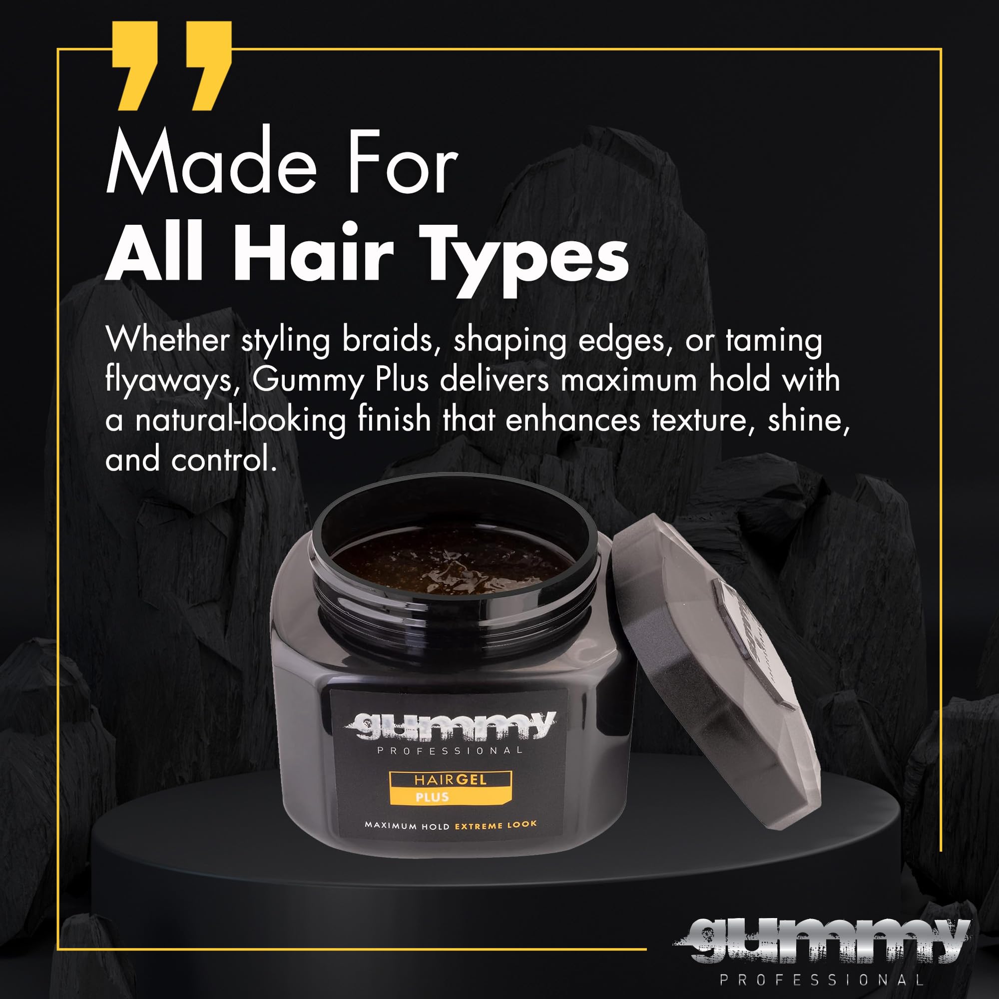 Gummy Professional Plus Gel para definición de bordes, acabado pulido y preciso.