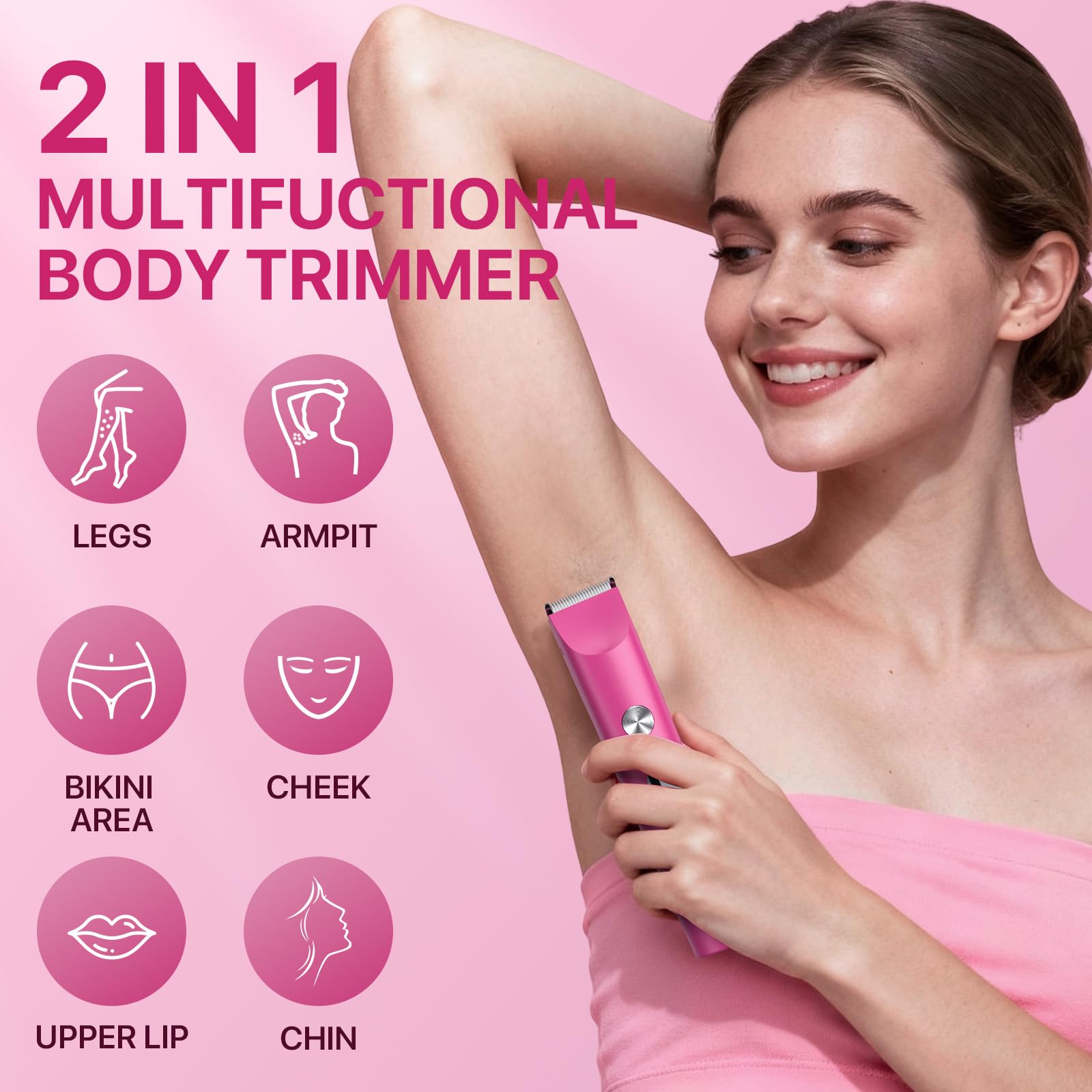 Guodun Armor bikini-trimmer cabezal facial para piel suave.